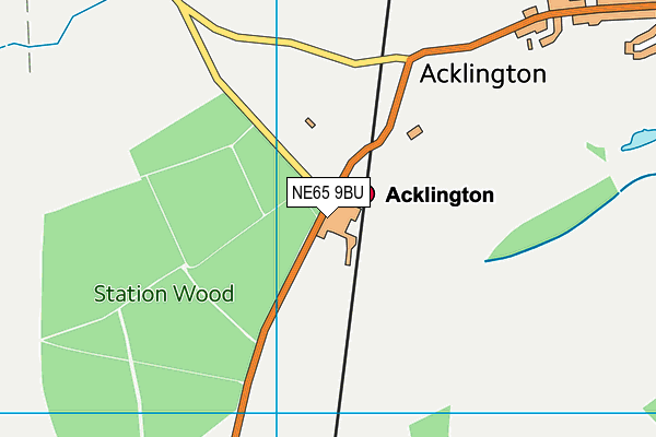 NE65 9BU map - OS VectorMap District (Ordnance Survey) NE65 9BU map - OS VectorMap District (Ordnance Survey)
