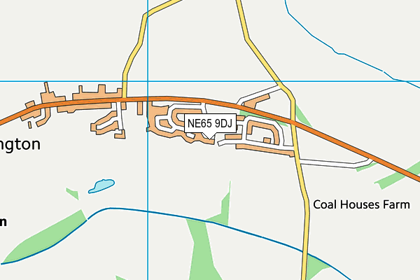 NE65 9DJ map - OS VectorMap District (Ordnance Survey) NE65 9DJ map - OS VectorMap District (Ordnance Survey)