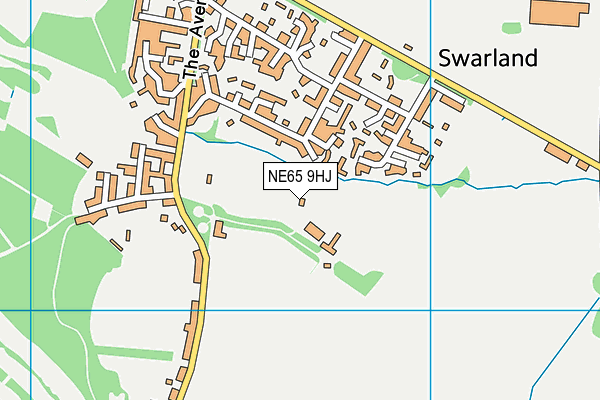 NE65 9HJ map - OS VectorMap District (Ordnance Survey) NE65 9HJ map - OS VectorMap District (Ordnance Survey)