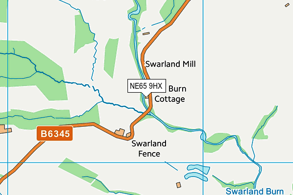 NE65 9HX map - OS VectorMap District (Ordnance Survey) NE65 9HX map - OS VectorMap District (Ordnance Survey)