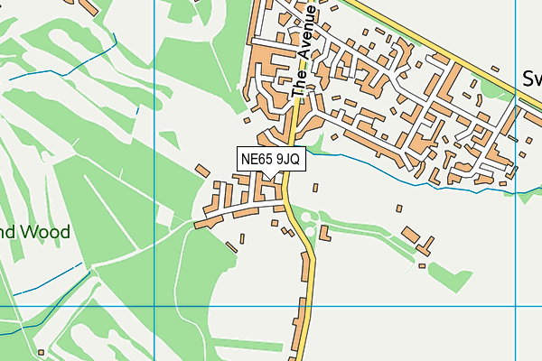 NE65 9JQ map - OS VectorMap District (Ordnance Survey) NE65 9JQ map - OS VectorMap District (Ordnance Survey)