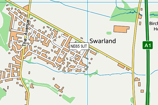 NE65 9JT map - OS VectorMap District (Ordnance Survey) NE65 9JT map - OS VectorMap District (Ordnance Survey)