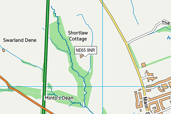 NE65 9NR map - OS VectorMap District (Ordnance Survey) NE65 9NR map - OS VectorMap District (Ordnance Survey)