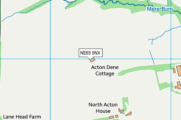 NE65 9NX map - OS VectorMap District (Ordnance Survey) NE65 9NX map - OS VectorMap District (Ordnance Survey)