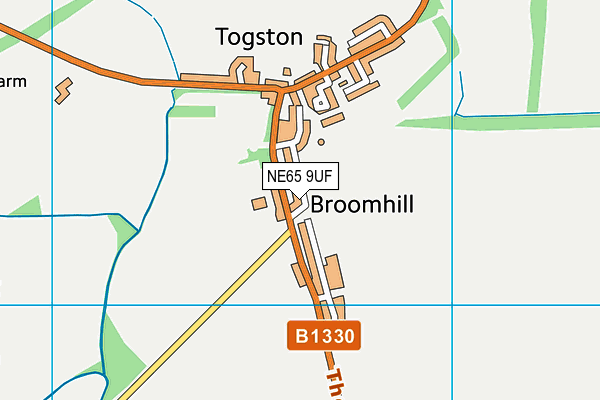NE65 9UF map - OS VectorMap District (Ordnance Survey) NE65 9UF map - OS VectorMap District (Ordnance Survey)