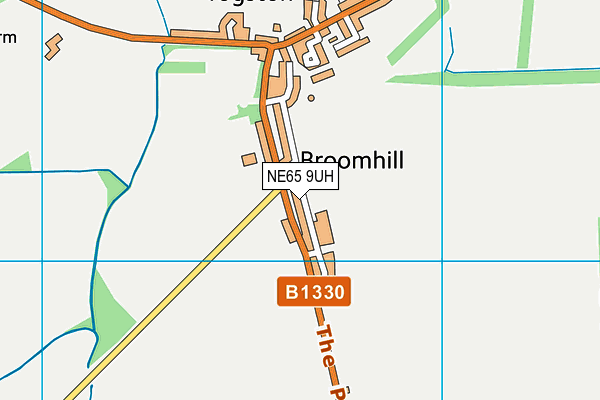 NE65 9UH map - OS VectorMap District (Ordnance Survey) NE65 9UH map - OS VectorMap District (Ordnance Survey)
