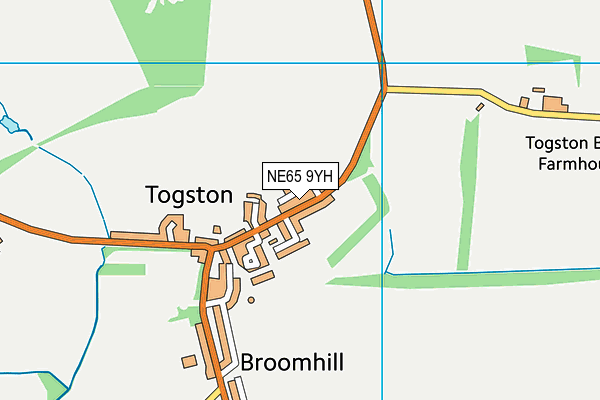 NE65 9YH map - OS VectorMap District (Ordnance Survey) NE65 9YH map - OS VectorMap District (Ordnance Survey)