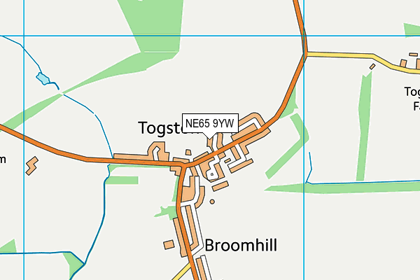 NE65 9YW map - OS VectorMap District (Ordnance Survey) NE65 9YW map - OS VectorMap District (Ordnance Survey)