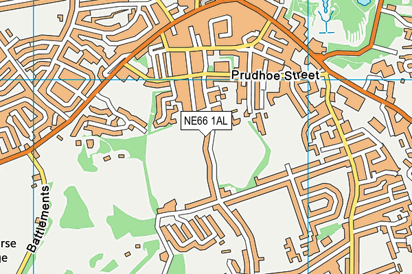 NE66 1AL map - OS VectorMap District (Ordnance Survey) NE66 1AL map - OS VectorMap District (Ordnance Survey)