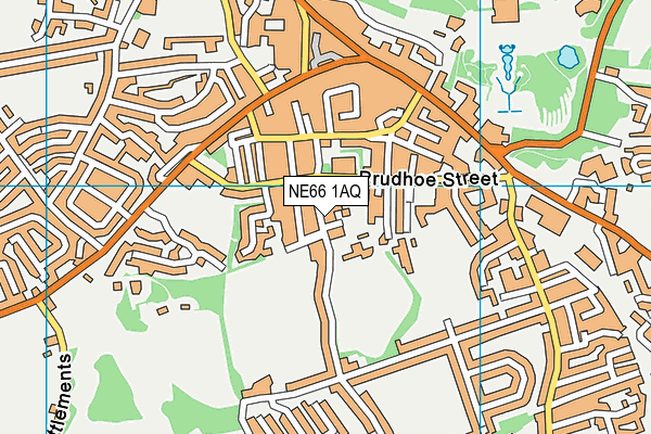 NE66 1AQ map - OS VectorMap District (Ordnance Survey) NE66 1AQ map - OS VectorMap District (Ordnance Survey)
