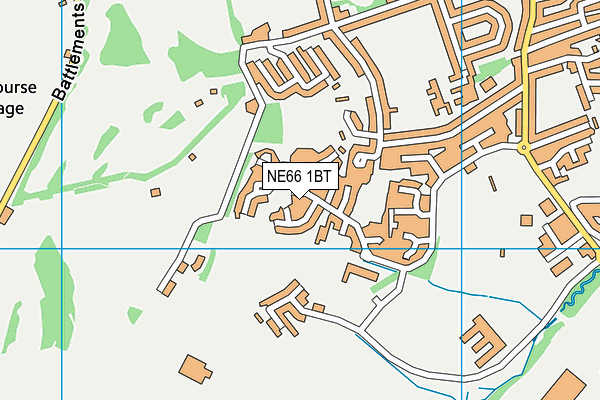 NE66 1BT map - OS VectorMap District (Ordnance Survey) NE66 1BT map - OS VectorMap District (Ordnance Survey)