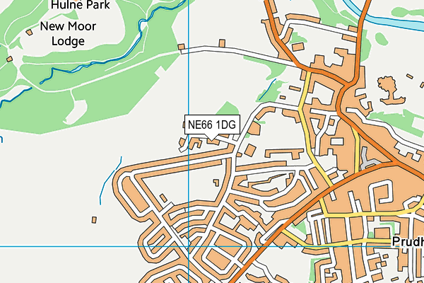 NE66 1DG map - OS VectorMap District (Ordnance Survey) NE66 1DG map - OS VectorMap District (Ordnance Survey)