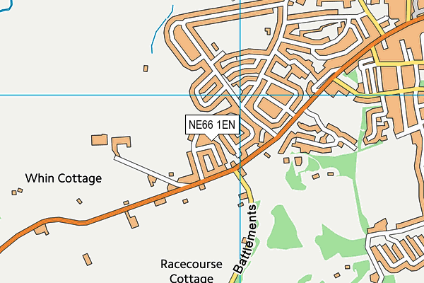 NE66 1EN map - OS VectorMap District (Ordnance Survey) NE66 1EN map - OS VectorMap District (Ordnance Survey)