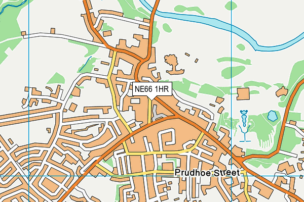 NE66 1HR map - OS VectorMap District (Ordnance Survey)