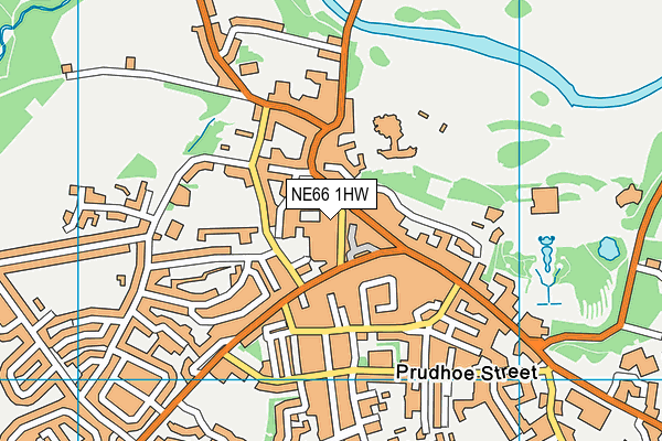 NE66 1HW map - OS VectorMap District (Ordnance Survey) NE66 1HW map - OS VectorMap District (Ordnance Survey)