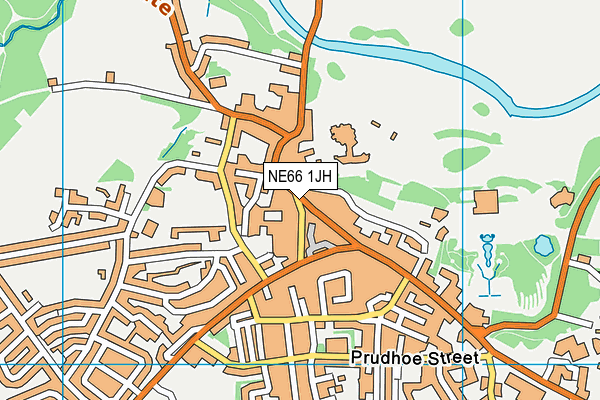NE66 1JH map - OS VectorMap District (Ordnance Survey)