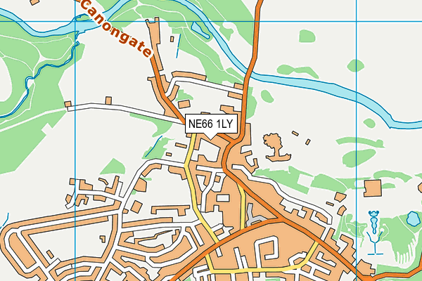 NE66 1LY map - OS VectorMap District (Ordnance Survey) NE66 1LY map - OS VectorMap District (Ordnance Survey)