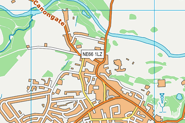 NE66 1LZ map - OS VectorMap District (Ordnance Survey) NE66 1LZ map - OS VectorMap District (Ordnance Survey)