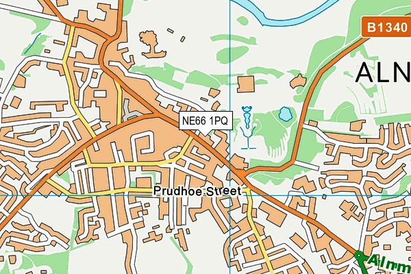 NE66 1PQ map - OS VectorMap District (Ordnance Survey) NE66 1PQ map - OS VectorMap District (Ordnance Survey)