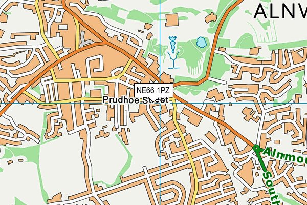 NE66 1PZ map - OS VectorMap District (Ordnance Survey) NE66 1PZ map - OS VectorMap District (Ordnance Survey)