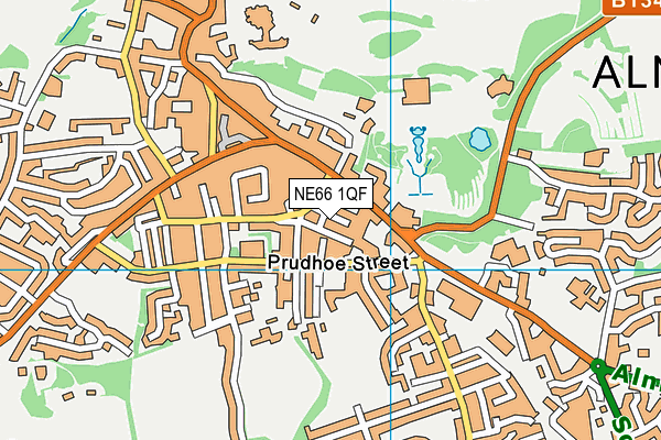 NE66 1QF map - OS VectorMap District (Ordnance Survey) NE66 1QF map - OS VectorMap District (Ordnance Survey)