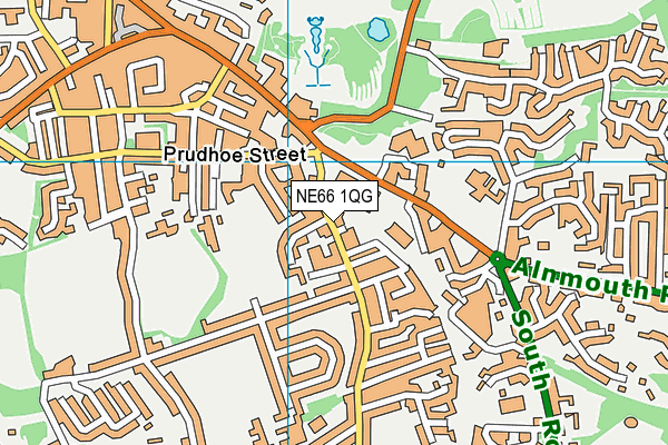 NE66 1QG map - OS VectorMap District (Ordnance Survey) NE66 1QG map - OS VectorMap District (Ordnance Survey)
