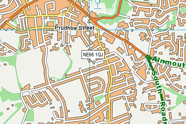 NE66 1QJ map - OS VectorMap District (Ordnance Survey) NE66 1QJ map - OS VectorMap District (Ordnance Survey)