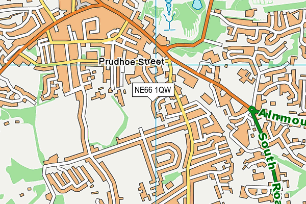 NE66 1QW map - OS VectorMap District (Ordnance Survey) NE66 1QW map - OS VectorMap District (Ordnance Survey)