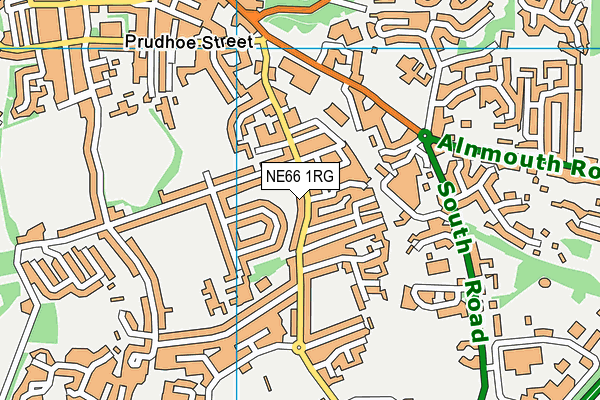 NE66 1RG map - OS VectorMap District (Ordnance Survey) NE66 1RG map - OS VectorMap District (Ordnance Survey)