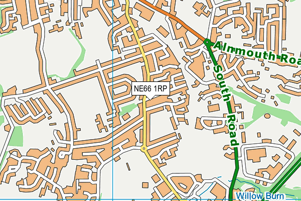 NE66 1RP map - OS VectorMap District (Ordnance Survey) NE66 1RP map - OS VectorMap District (Ordnance Survey)