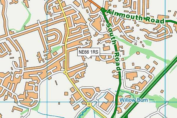 NE66 1RS map - OS VectorMap District (Ordnance Survey) NE66 1RS map - OS VectorMap District (Ordnance Survey)