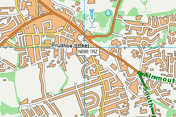 NE66 1RZ map - OS VectorMap District (Ordnance Survey) NE66 1RZ map - OS VectorMap District (Ordnance Survey)