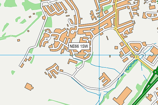 NE66 1SW map - OS VectorMap District (Ordnance Survey) NE66 1SW map - OS VectorMap District (Ordnance Survey)