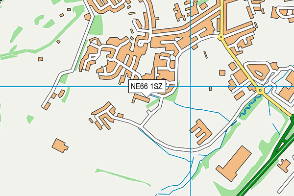 NE66 1SZ map - OS VectorMap District (Ordnance Survey) NE66 1SZ map - OS VectorMap District (Ordnance Survey)