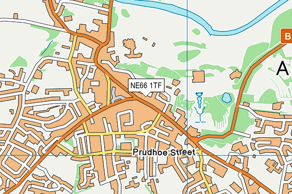 NE66 1TF map - OS VectorMap District (Ordnance Survey) NE66 1TF map - OS VectorMap District (Ordnance Survey)