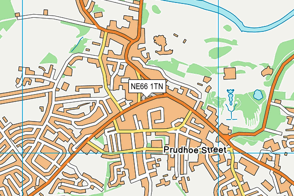 NE66 1TN map - OS VectorMap District (Ordnance Survey) NE66 1TN map - OS VectorMap District (Ordnance Survey)
