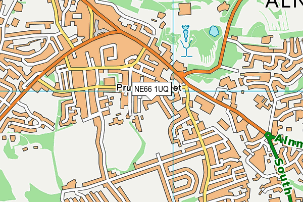 NE66 1UQ map - OS VectorMap District (Ordnance Survey) NE66 1UQ map - OS VectorMap District (Ordnance Survey)