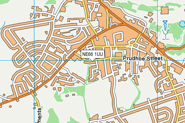NE66 1UU map - OS VectorMap District (Ordnance Survey)