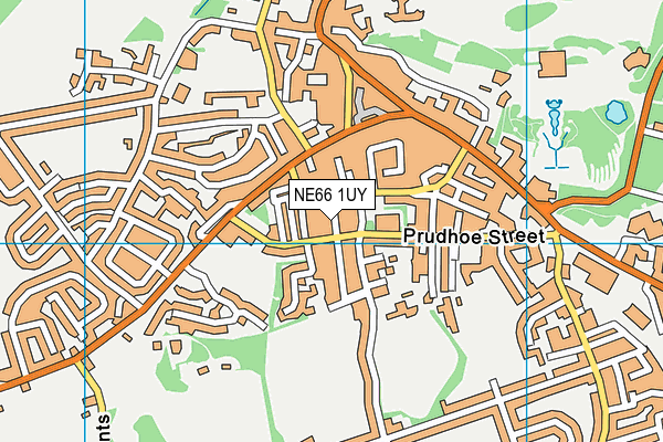 NE66 1UY map - OS VectorMap District (Ordnance Survey)