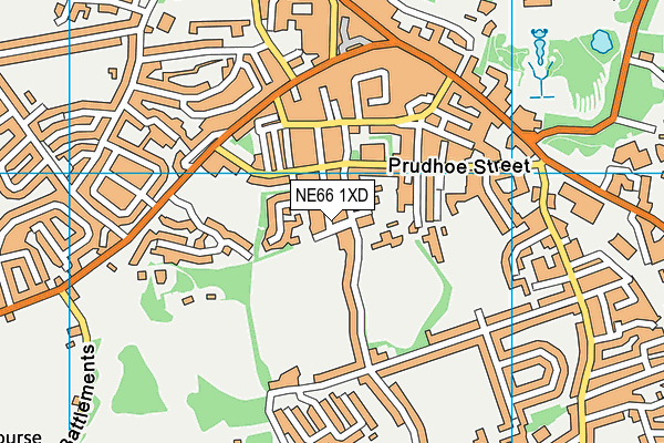 NE66 1XD map - OS VectorMap District (Ordnance Survey) NE66 1XD map - OS VectorMap District (Ordnance Survey)