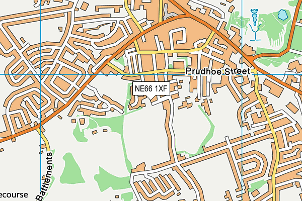 NE66 1XF map - OS VectorMap District (Ordnance Survey) NE66 1XF map - OS VectorMap District (Ordnance Survey)