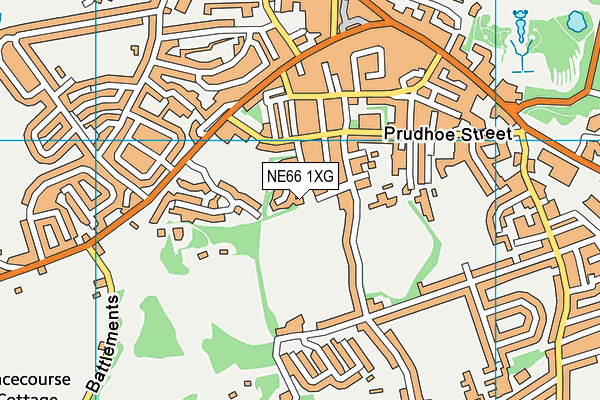 NE66 1XG map - OS VectorMap District (Ordnance Survey) NE66 1XG map - OS VectorMap District (Ordnance Survey)