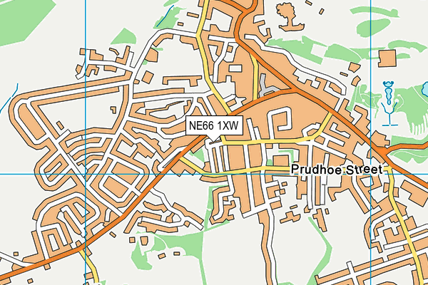 NE66 1XW map - OS VectorMap District (Ordnance Survey) NE66 1XW map - OS VectorMap District (Ordnance Survey)