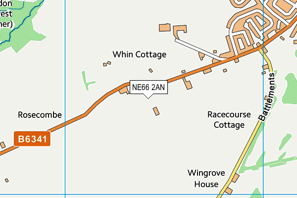 NE66 2AN map - OS VectorMap District (Ordnance Survey) NE66 2AN map - OS VectorMap District (Ordnance Survey)