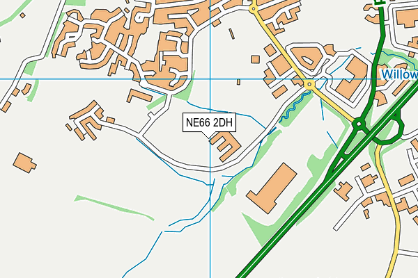 NE66 2DH map - OS VectorMap District (Ordnance Survey) NE66 2DH map - OS VectorMap District (Ordnance Survey)
