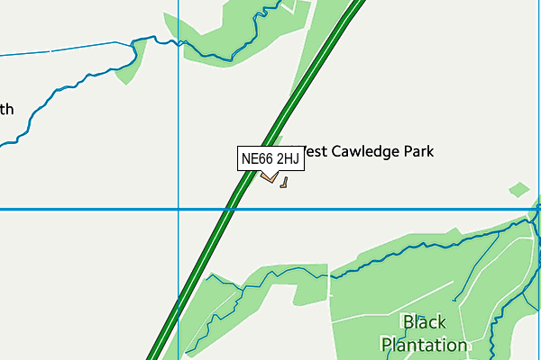 NE66 2HJ map - OS VectorMap District (Ordnance Survey) NE66 2HJ map - OS VectorMap District (Ordnance Survey)