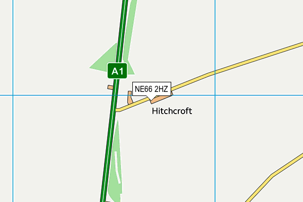 NE66 2HZ map - OS VectorMap District (Ordnance Survey) NE66 2HZ map - OS VectorMap District (Ordnance Survey)