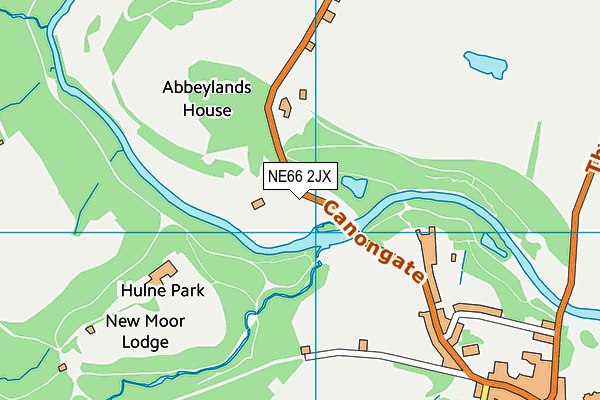 NE66 2JX map - OS VectorMap District (Ordnance Survey) NE66 2JX map - OS VectorMap District (Ordnance Survey)