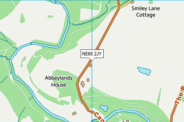 NE66 2JY map - OS VectorMap District (Ordnance Survey) NE66 2JY map - OS VectorMap District (Ordnance Survey)