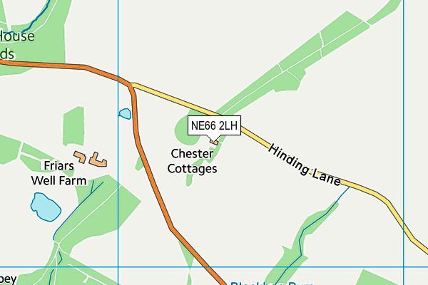 NE66 2LH map - OS VectorMap District (Ordnance Survey) NE66 2LH map - OS VectorMap District (Ordnance Survey)